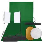 vidaXL Fotostudioset met verlichtingsset, achtergrond en, Audio, Tv en Foto, Fotografie | Fotostudio en Toebehoren, Verzenden