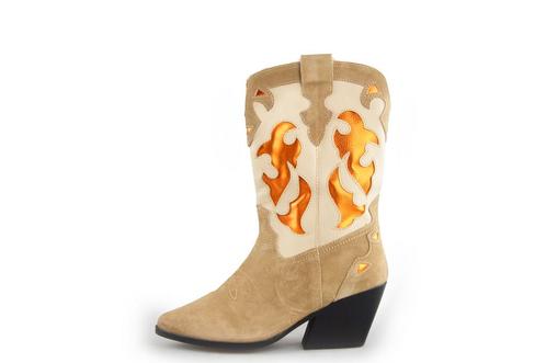 Omoda Cowboy laarzen in maat 36 Beige | 25% extra korting, Kleding | Dames, Schoenen, Beige, Zo goed als nieuw, Verzenden