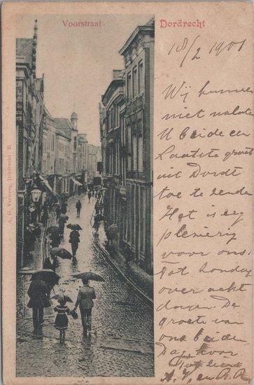 DORDRECHT - Voorstraat, Verzamelen, Ansichtkaarten | Nederland, Verzenden