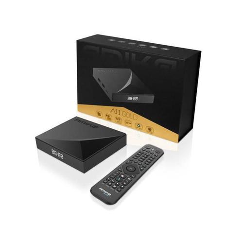 Amiko A11 Gold IPTV Set Top Box, Audio, Tv en Foto, Mediaspelers, Nieuw, Minder dan 500 GB, HDMI, USB 2.0, Ophalen of Verzenden