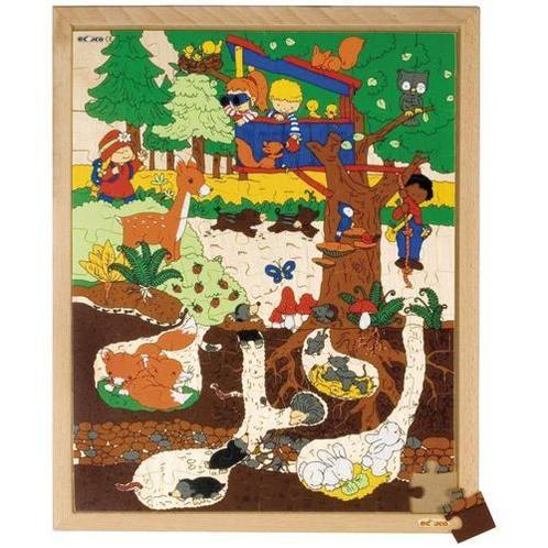 Educo Puzzel In het bos, boven en onder (120 stukjes), Boeken, Schoolboeken, Nieuw, Verzenden