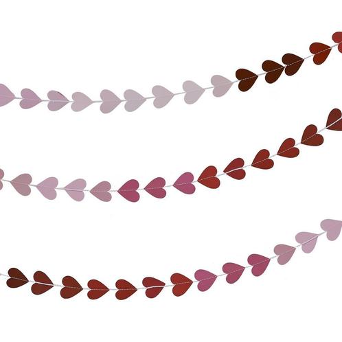 Slinger Ombre Hartjes 5m, Hobby en Vrije tijd, Feestartikelen, Nieuw, Verzenden
