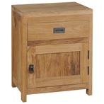 vidaXL Nachtkastje massief teakhout 40x30x50 cm, Minder dan 45 cm, Verzenden, Nieuw, Minder dan 55 cm
