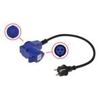 ProPlus Verloopkabel - 40 cm - Schuko naar haakse CEE - I..., Ophalen of Verzenden, Nieuw