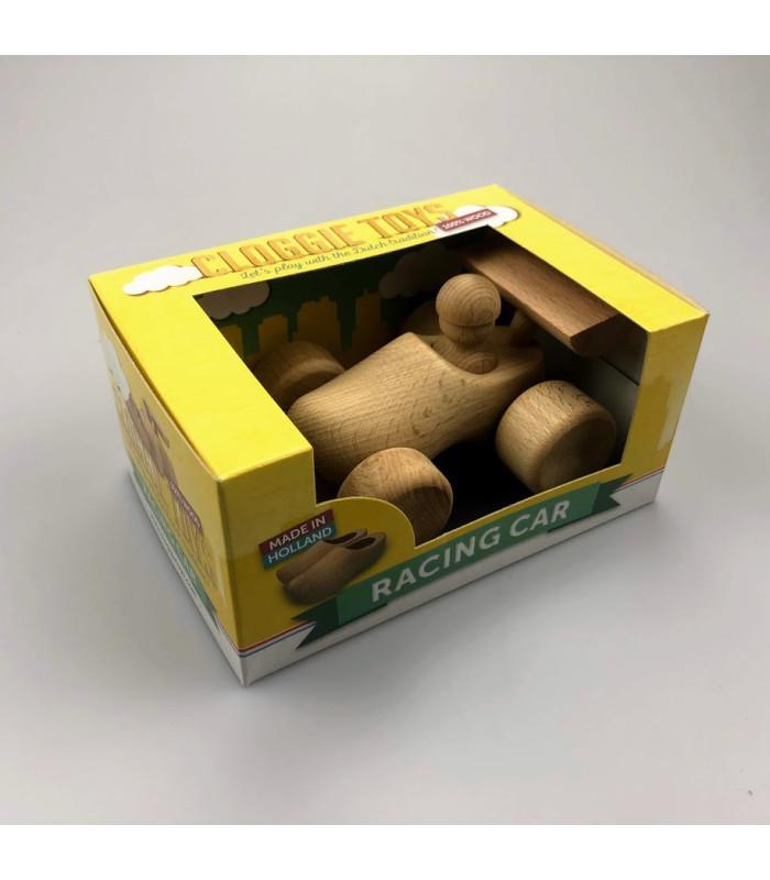 Race auto van houten klompje met ingebrande tekst, Kleding | Heren, Schoenen, Nieuw, Ophalen of Verzenden