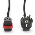C13 kabel | ACT | 2 meter (Haaks, Omhoog, IEC lock), Computers en Software, Pc- en Netwerkkabels, Verzenden, Nieuw