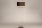 Rietveld Vloerlampen - Bruin - Stof, Metaal, Verzenden, Nieuw