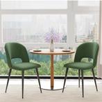 Set van 2 Corduroy Eetkamerstoelen – Comfortabel en Modern, Huis en Inrichting, Verzenden, Nieuw