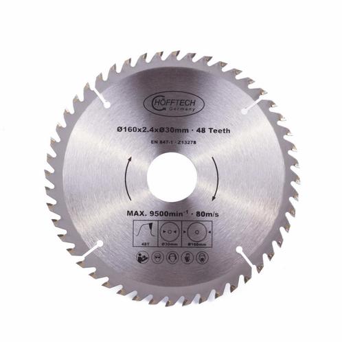 Hofftech Zaagblad cirkelzaag - Ø 160 mm - 48 tanden - Spl.., Doe-het-zelf en Verbouw, Gereedschap | Zaagmachines, Nieuw, Ophalen of Verzenden