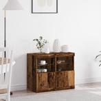 vidaXL Dressoir met LED-verlichting 81x37x67 cm oud, Huis en Inrichting, Kasten | Dressoirs, Verzenden, Nieuw, Minder dan 50 cm