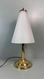 Lakro Amstelveen - Lamp - Elegante Messing Lamp met Opaline
