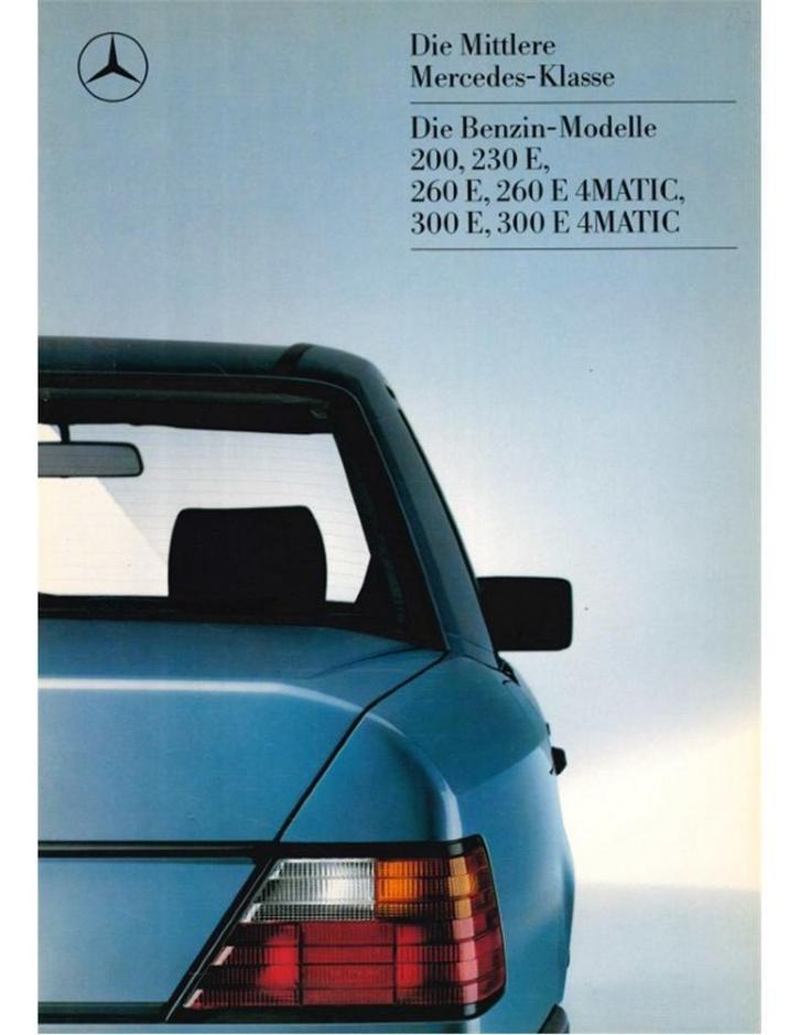 1986 MERCEDES BENZ E KLASSE BROCHURE DUITS, Boeken, Auto's | Folders en Tijdschriften