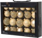 Kerstballen glas assortiment parelmoer kleuren 7 cm doos 21, Ophalen of Verzenden, Nieuw