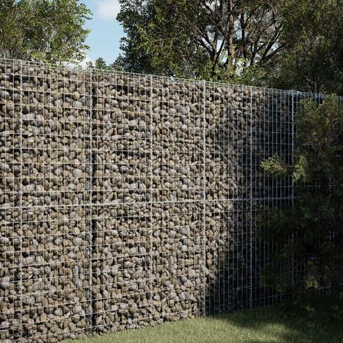 vidaXL Schanskorf 150x100x200 cm gegalvaniseerd ijzer, Tuin en Terras, Bloembakken en Plantenbakken, Nieuw, Metaal, Verzenden