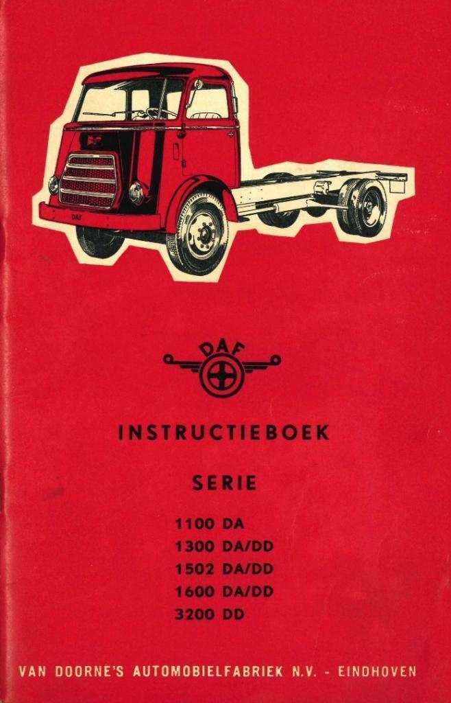 1964 DAF 1100 1300 1502 1600 3200 Instructieboekje, Auto diversen, Handleidingen en Instructieboekjes, Verzenden