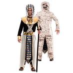 Double fun! Farao en mummie kostuum, Verzenden, Nieuw, Feestartikel