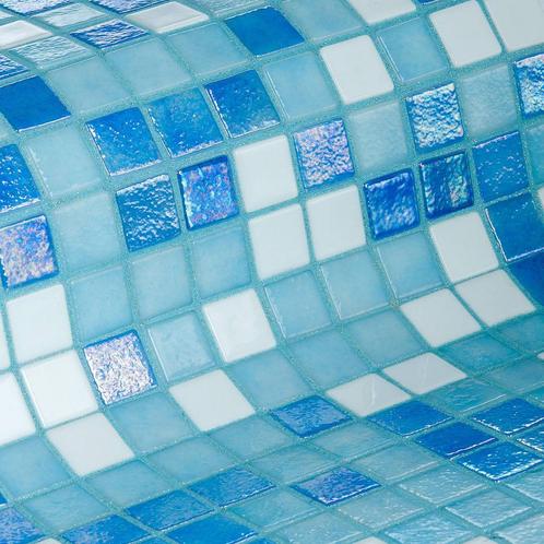 Mozaiek Ezarri Iris Sky 2,5x2,5 cm (Prijs per 2,00 M2), Doe-het-zelf en Verbouw, Sanitair, Ophalen of Verzenden
