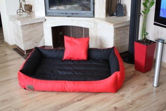 XXL Hondenbed van kunstleer - 120x90 - hondenkussen honde..., Dieren en Toebehoren, Hondenmanden, Nieuw, Ophalen of Verzenden