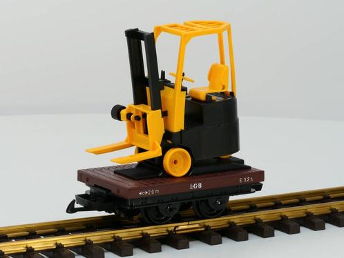 LGB 40510 Veldbaanwagen Heftruck (Goederenwagons Standaard), Hobby en Vrije tijd, Modeltreinen | Overige schalen, Overige typen