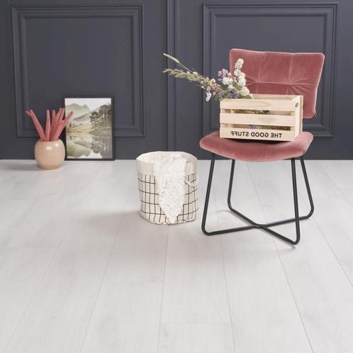 UITVERKOOP | Witte klik-PVC vloer vanaf €7,98 per m², Huis en Inrichting, Stoffering | Vloerbedekking, Wit, Crème, Beige, Bruin