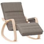 Schommelstoel Taupe - : Relaxen Gegarandeerd | Tweedekansje, Huis en Inrichting, Stoelen, Ophalen of Verzenden, Nieuw, Overige kleuren