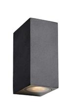 Lucide ZORA LED - wandlamp IP44 zwart op en neer schijnend, Verzenden, Nieuw, Led