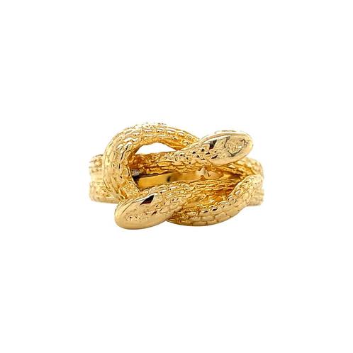 Gouden slangen ring 18 krt, Sieraden, Tassen en Uiterlijk, Ringen, Nieuw, Ophalen of Verzenden