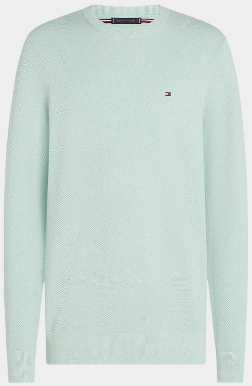 -40% Tommy Hilfiger  Tommy Hilfiger Pullover essential struc, Kleding | Heren, Truien en Vesten, Groen, Nieuw, Verzenden