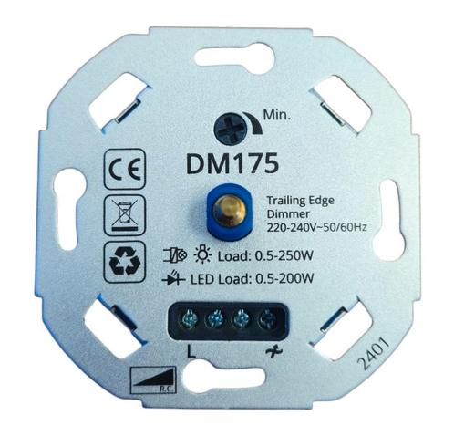 Inbouw LED Dimmer 230V 0.5-200W Fase Afsnijding, Huis en Inrichting, Lampen | Overige, Nieuw, Ophalen of Verzenden