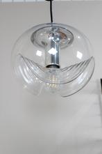 Vintage design hanglamp Wave, Huis en Inrichting, Lampen | Hanglampen, Zo goed als nieuw, Glas, Mid century 