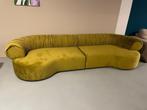 Bank Lotus Velvet Geel - 20% Extra korting - Hoekbank yellow, Huis en Inrichting, Banken | Bankstellen, 100 tot 125 cm, Nieuw