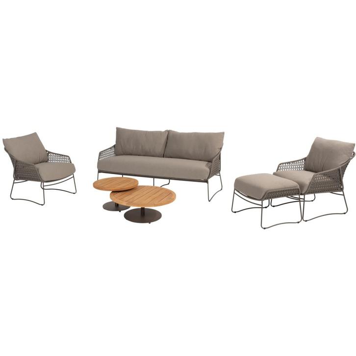 Moretti stoel bank loungeset 6 delig teak rope terre 4, Tuin en Terras, Tuinsets en Loungesets, Nieuw, Ophalen of Verzenden