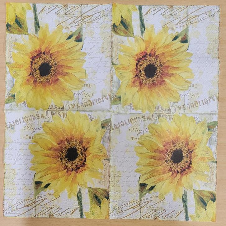 Ambiente - Lunch servet - Tournesol, Hobby en Vrije tijd, Knutselen