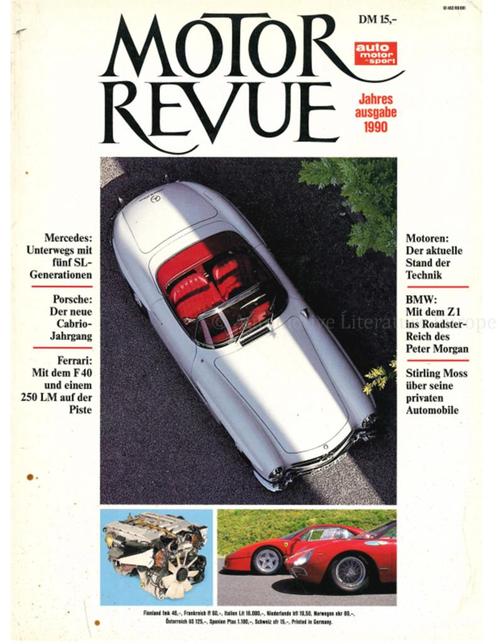 1990 MOTOR REVUE JAARBOEK DUITS, Boeken, Auto's | Folders en Tijdschriften