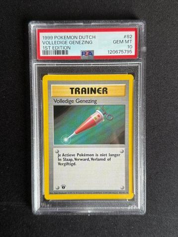 Pokémon - 1 Graded card #82 First edition, Foil - PSA 10 - beschikbaar voor biedingen
