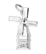 Zilveren Molen ketting hanger - klein, Verzenden, Nieuw