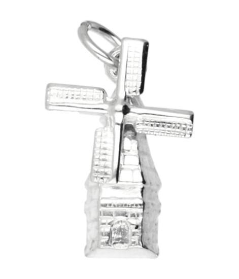 Zilveren Molen ketting hanger - klein, Sieraden, Tassen en Uiterlijk, Kettinghangers, Verzenden