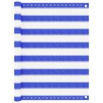 vidaXL Balkonscherm 90x300 cm HDPE blauw en wit, Tuin en Terras, Verzenden, Nieuw