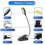 Leeslamp - Bureaulamp - Leeslampje voor boek - Klemlamp -, Ophalen of Verzenden, Zo goed als nieuw