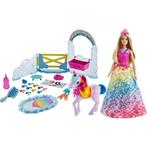 Barbie Dreamtopia Pop en Eenhoorn Speelset, Kinderen en Baby's, Speelgoed | Poppen, Ophalen of Verzenden, Zo goed als nieuw