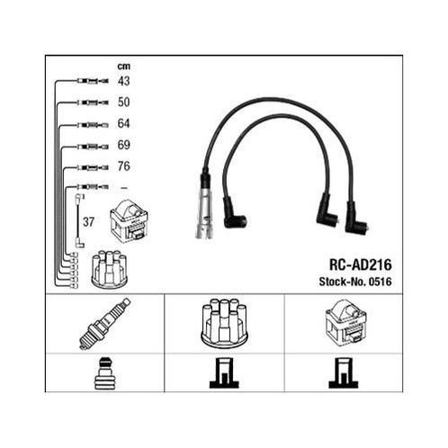 Ngk Rc-Ad216 Bougiekabelset, Computers en Software, Laptop-opladers, Verzenden