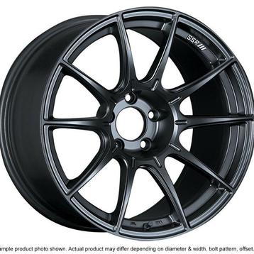 SSR GTX01 18x9.5 5x114.3 22mm Offset Flat Black Wheel Evo 8 beschikbaar voor biedingen