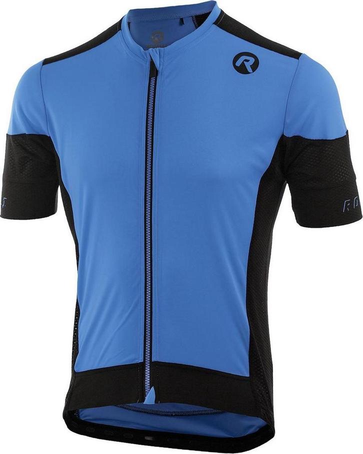 Rogelli M Wielershirt KM Rise Blauw/Zwart, Sport en Fitness, Wielrennen, Verzenden