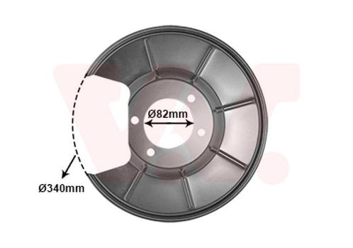 REMSCHIJF BESCHERMER VOOR FORD GALAXY 2006-2010 1379994, Auto-onderdelen, Remmen en Aandrijving, Nieuw, Ophalen of Verzenden