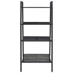 Ladder boekenkast 4 schappen metaal zwart (Kasten), Huis en Inrichting, Complete inboedels, Verzenden