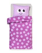 HEMA Kinderdekbedovertrek 140x200cm zacht katoen monster, Verzenden, Nieuw, Paars