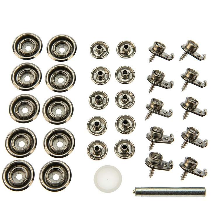 Q-snap drukknopen rvs 316 set schroefbaar 10 stuks, Doe-het-zelf en Verbouw, Overige Doe-het-zelf en Verbouw, Nieuw, Ophalen of Verzenden