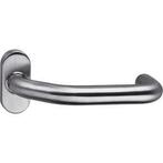 Intersteel enkele deurklink verkropt op rozet ovaal + veer, Doe-het-zelf en Verbouw, Hang- en Sluitwerk, Verzenden, Nieuw