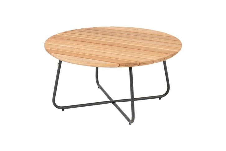 4 Seasons Verdi ronde salontafel teak 73 cm., Tuin en Terras, Tuintafels, Nieuw, Hout, Rond, Verzenden