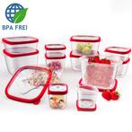 Voedsel Opslag Dozen 24-dlg. Rood BPA-vrij (Huishouden), Verzenden, Nieuw